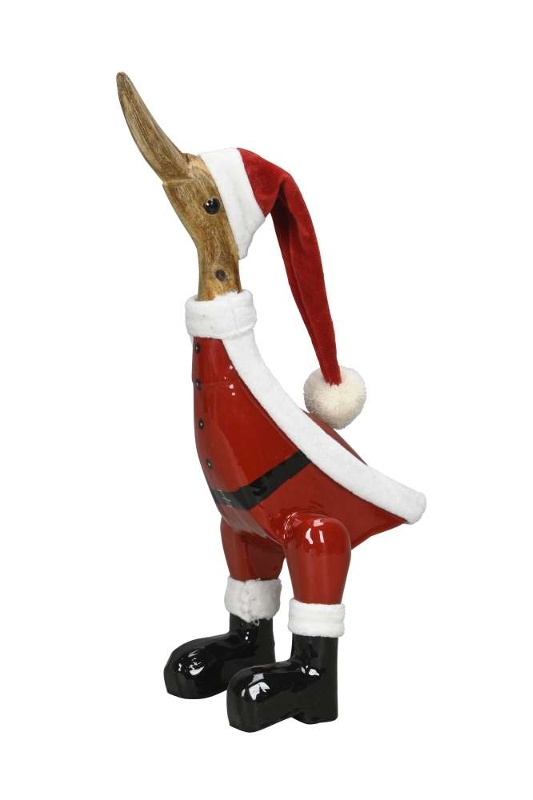 Декор "Рождественский гусь" средний 13x11xH36см