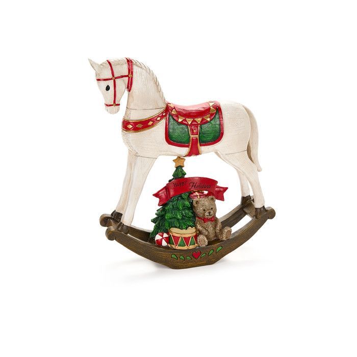 Декор "Лошадка-качалка" большая 27x9x30,5см