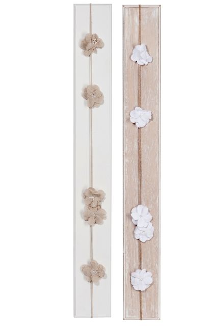 Декоративная доска для записок и фото "Цветы" в ассортименте 10х1х81см