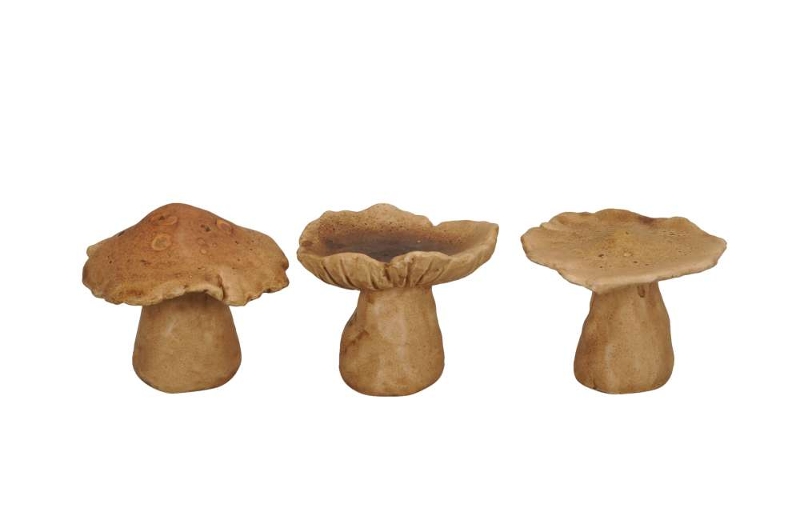 Декор "Гриб" в ассортименте 9,5x9xH8см