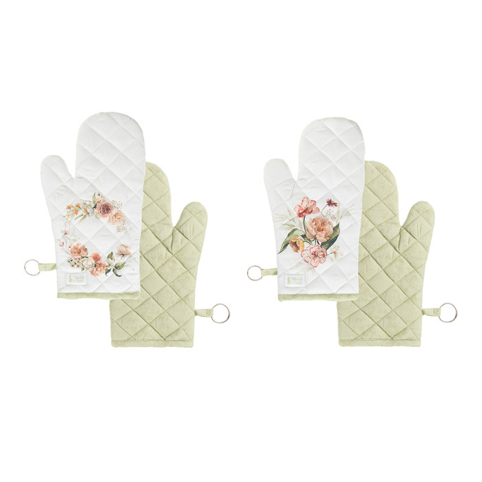 Прихватка-варежка "Цветочный сад" в ассортименте 19x32см