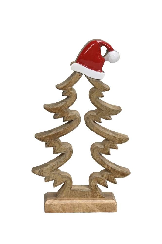 Декор "Ёлка в колпачке" малая 14,5x5,5xH24,5см