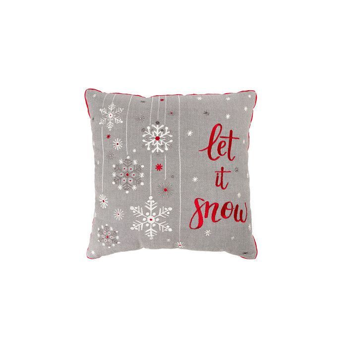 Подушка декоративная "Let it snow" 45х45см