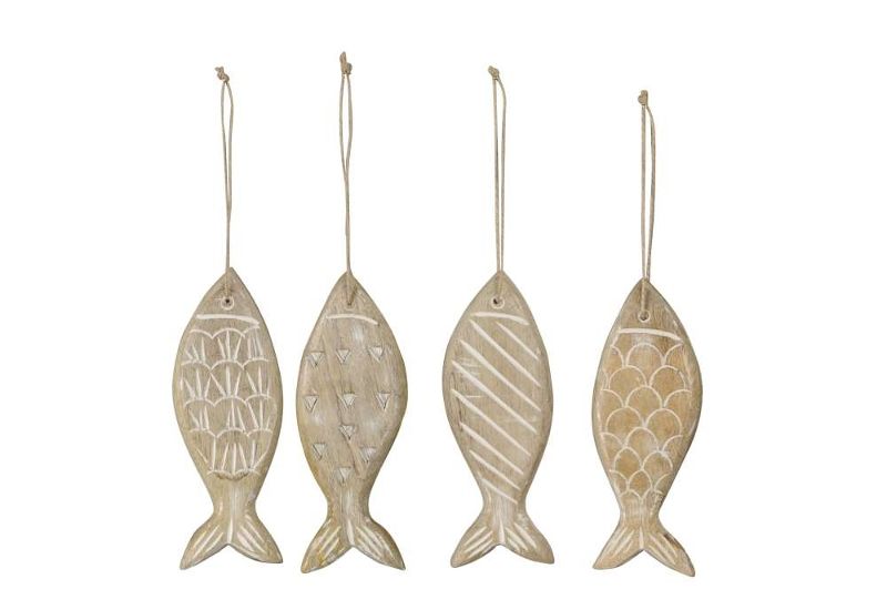Декор подвесной "Рыба" 5,5x1,5x16см + 10см подвес