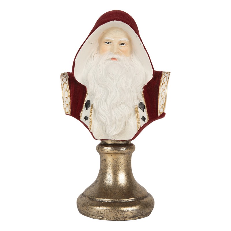 Декор "Бюст Санты викторианский"  9x7x15см