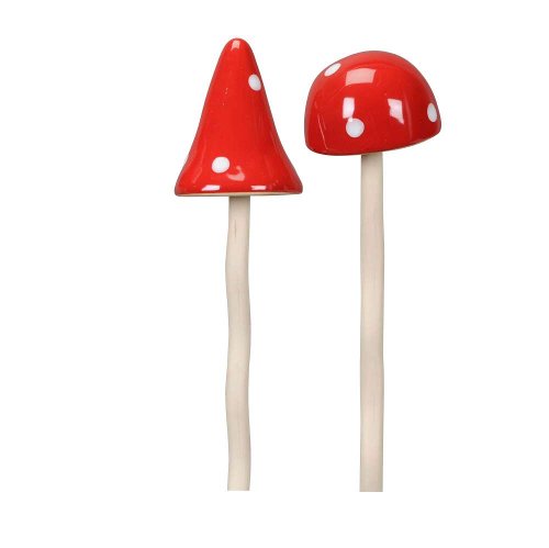 Декор "Мухомор" большой в ассортименте 9,5x37см