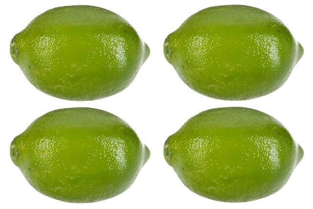 Набор из 4-х шт декор "Лимоны" зеленые 45гр