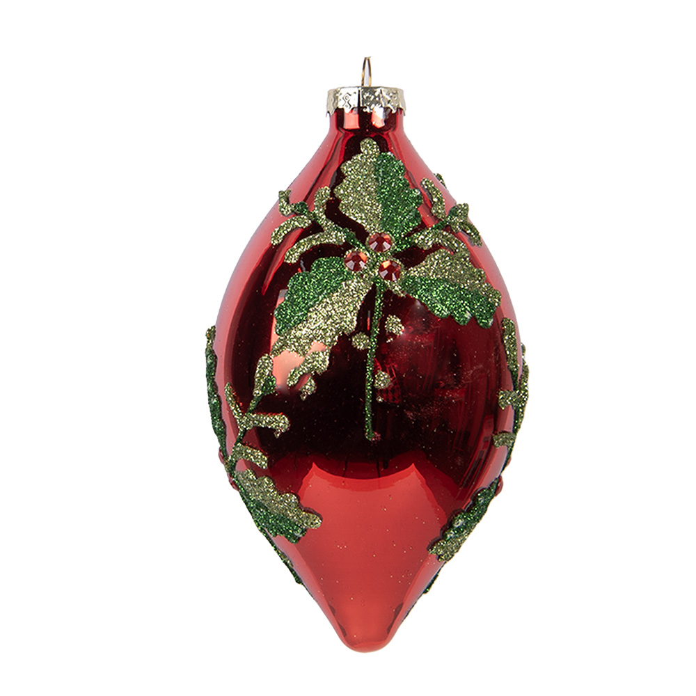 Елочное украшение "Падуб" Ø 8x15см
