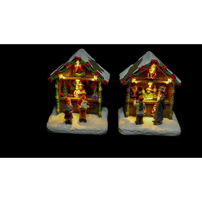 Декор светодиодный "Новогодняя ярмарка" в ассортименте 11,5см