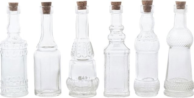 Бутылочка декоративная "Прованс" в ассортименте 3x12/4x12/3x13,5/4,5x12,5см