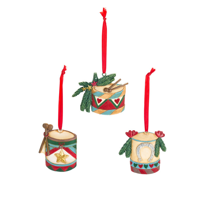 Декор подвесной "Барабан" в ассортименте 9x1,5x7,5см