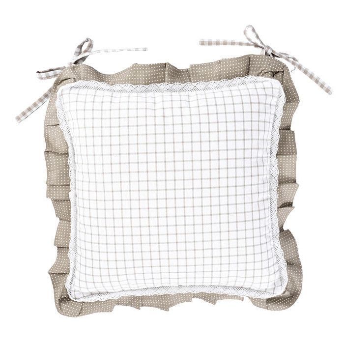 Подушка для стула декоративная "Карлотта" беж 40х40см