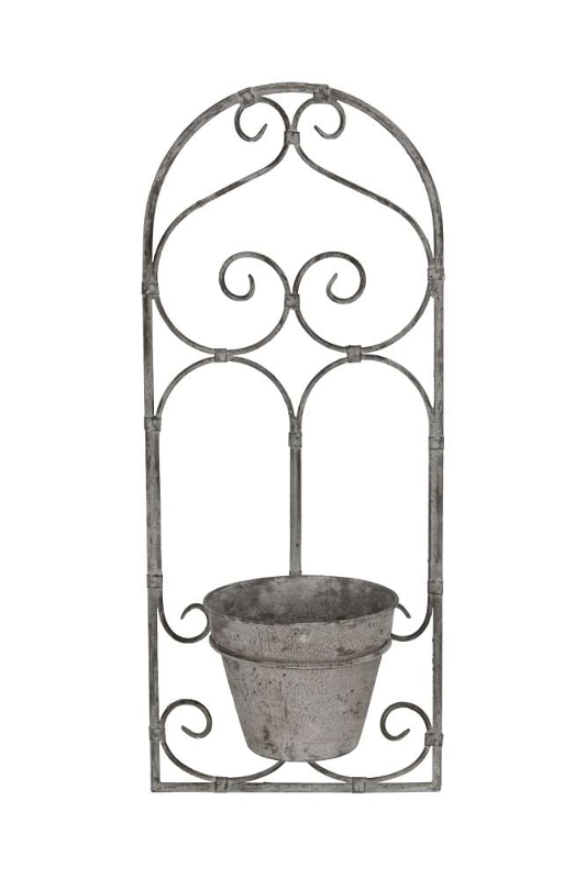 Кашпо настенное "Грей" 25x19xH60,5см