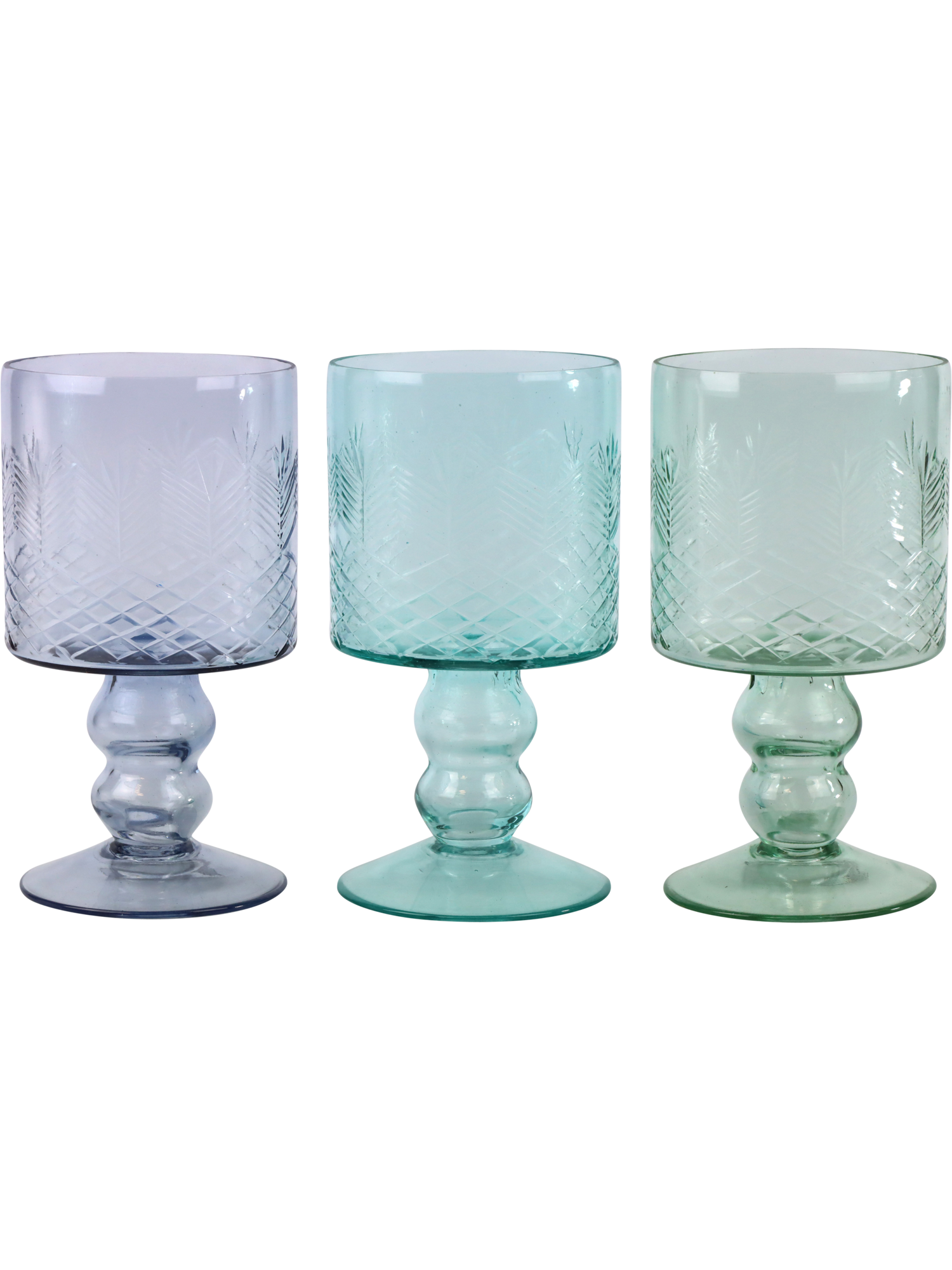 Подсвечник-кубок "Аква" в ассортименте 10x10x20см