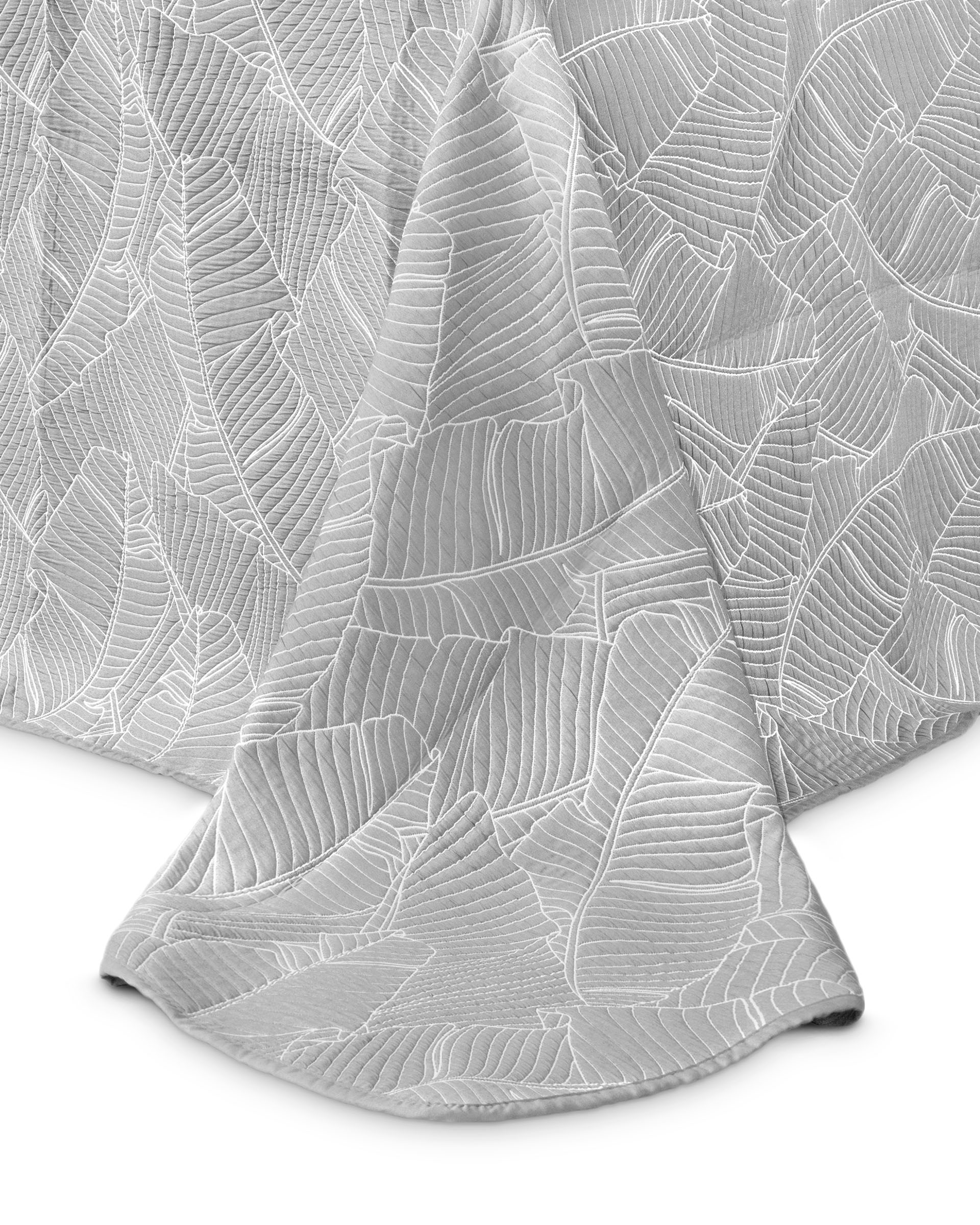 Покрывало жаккард 2-спальное "Муза" СЕРОЕ 260x260см