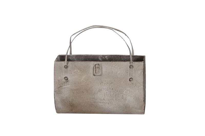Кашпо декоративное "Сумка" 26x12xH16см + 10см ручки
