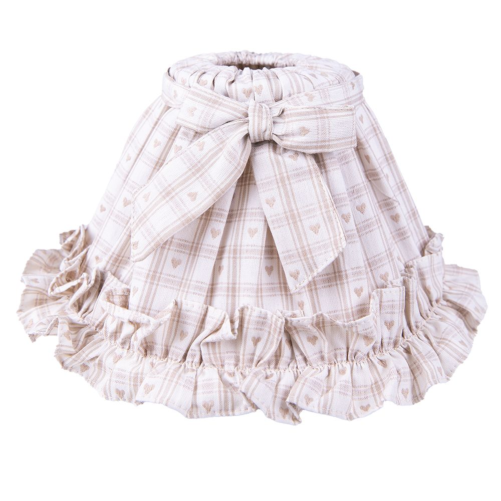 Абажур "Бежевые сердечки" Ø 23x15см / E27