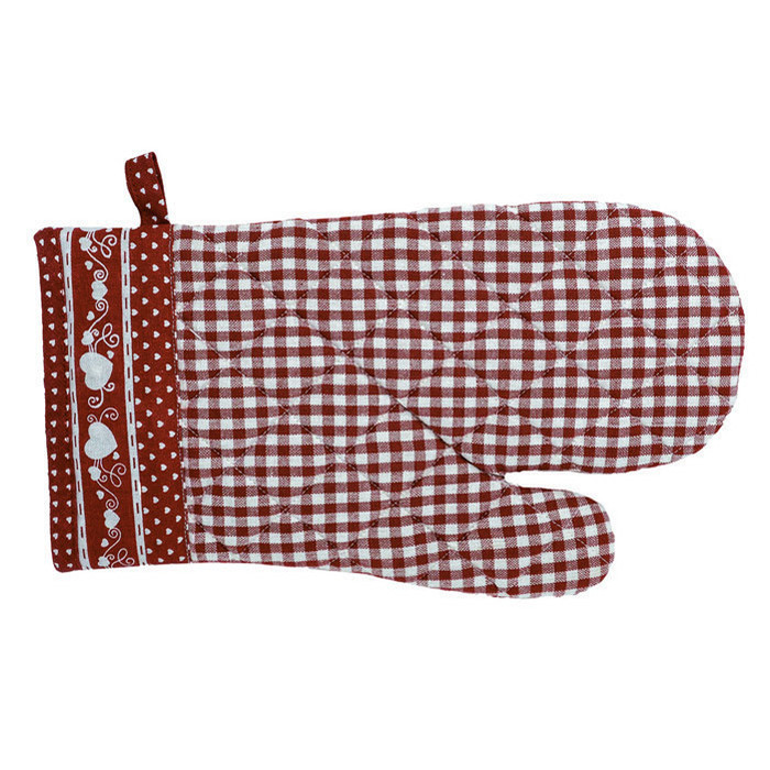 Прихватка-варежка "Виши" красная 19x32см