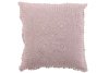 Подушка декоративная "Кружево" розовая 45x45x10см