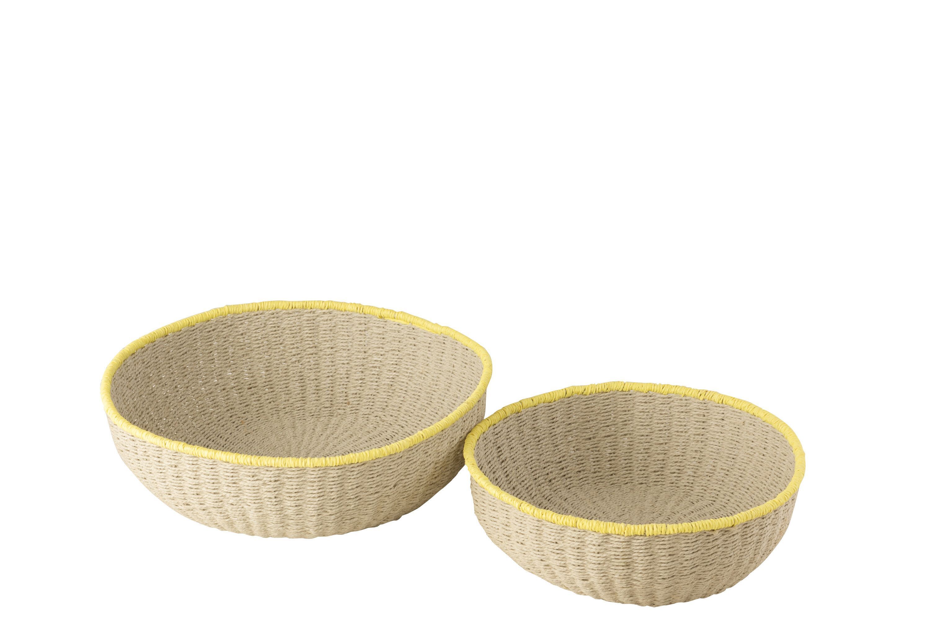 Набор из 2-х корзин "Лимония" 35х35х11,5см/ 46x46x14см