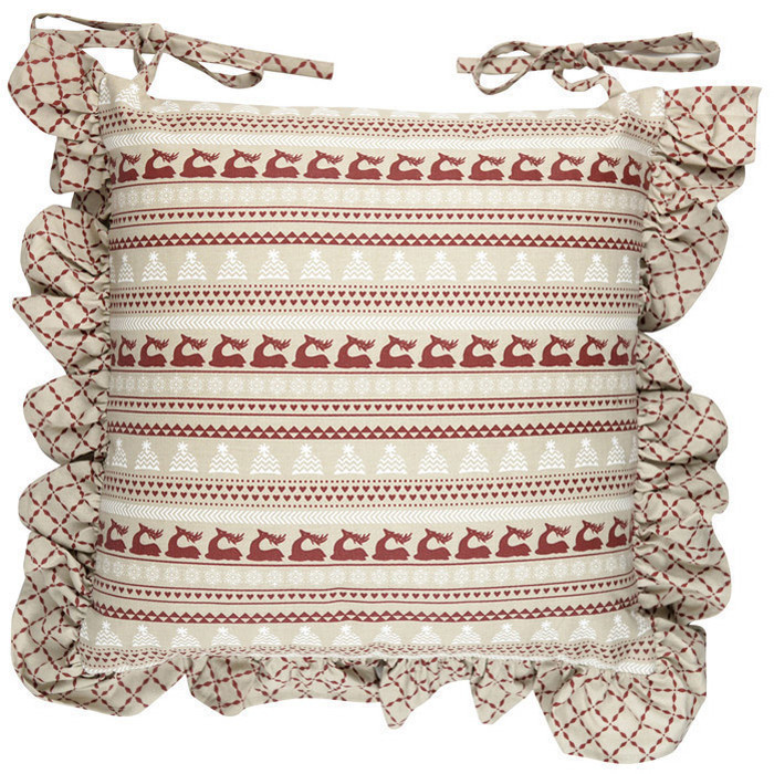 Подушка декоративная для стула "Шале" 40x40см