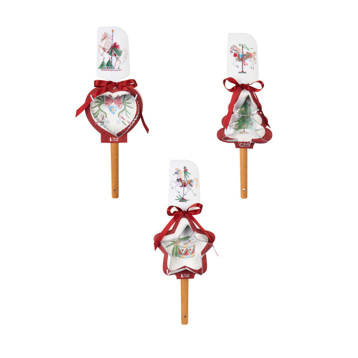 Набор для рождественского печенья (Форма,лопатка)"Лошадка/Подкова-карусель Амели" в ассор