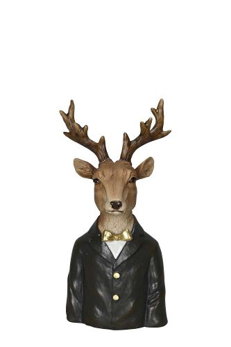 Декор "Бюст оленя" малый 11x9xH22см