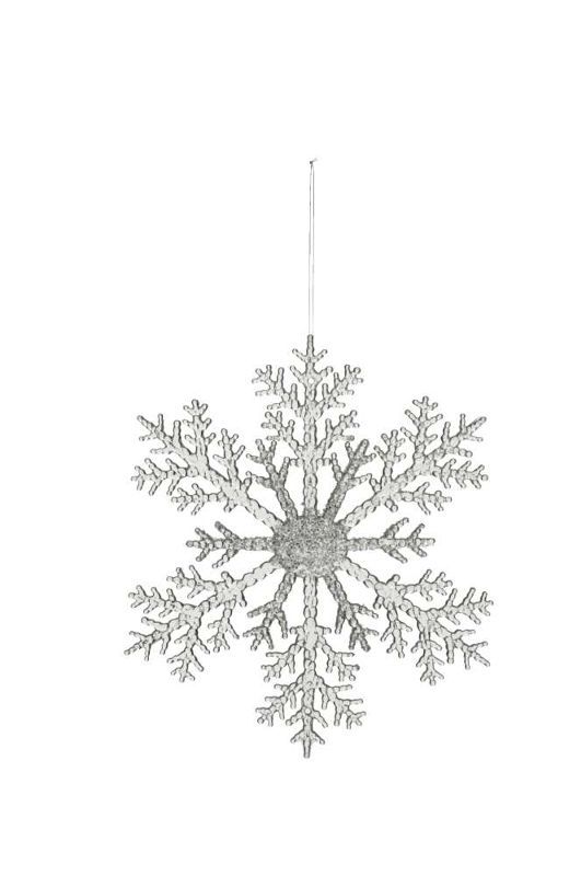 Декор подвесной "Снежинка" 21см +10см подвес