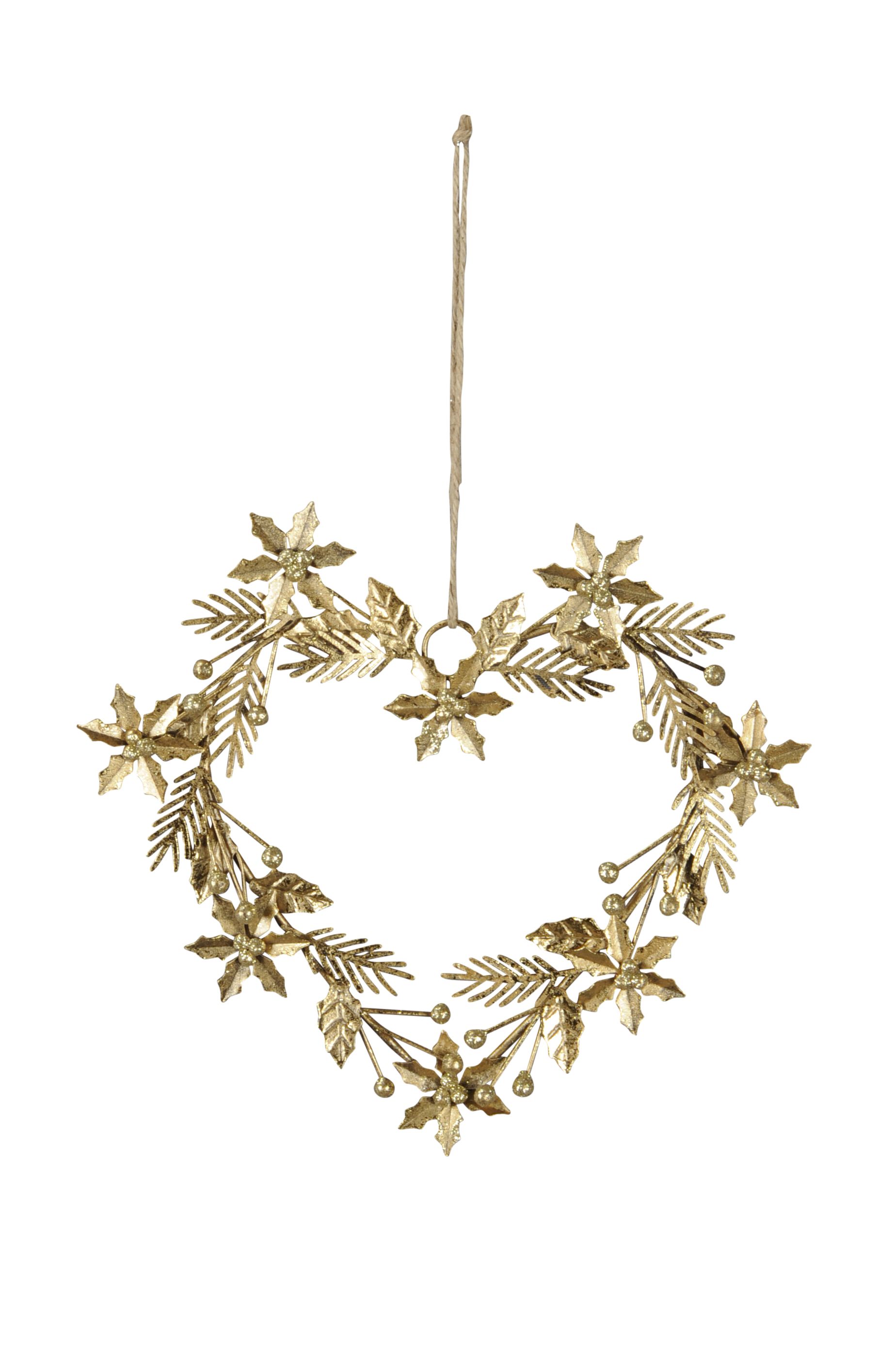 Декор подвесной "Сердце" 21х22,5см + 13см подвес