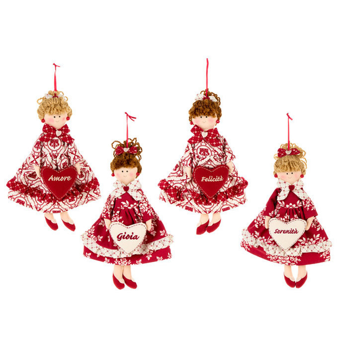 Декор подвесной "Кукла с пожеланиями" в ассортименте 30см