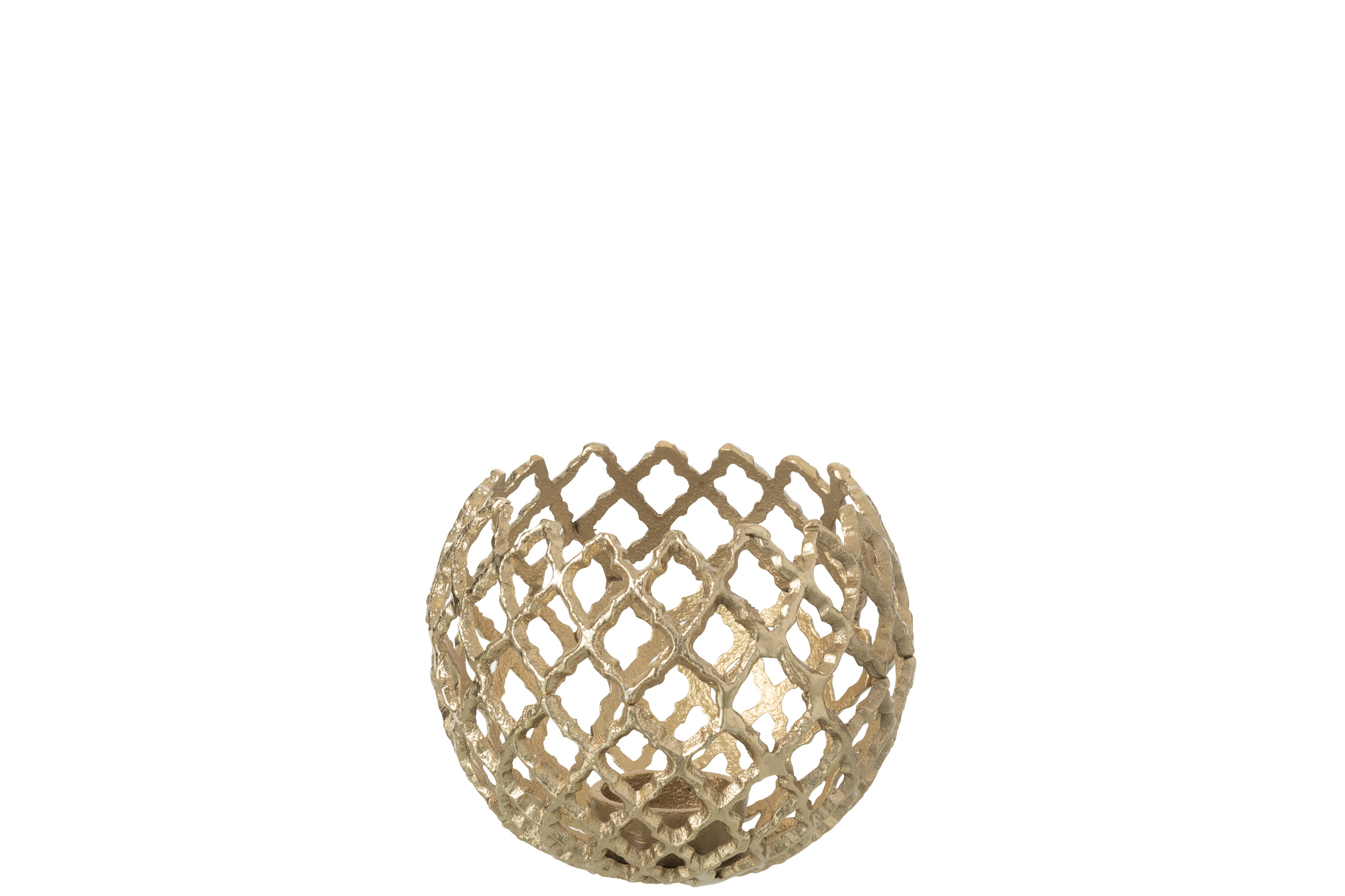 Подсвечник "Золотая сеть" малый 15x15x14см