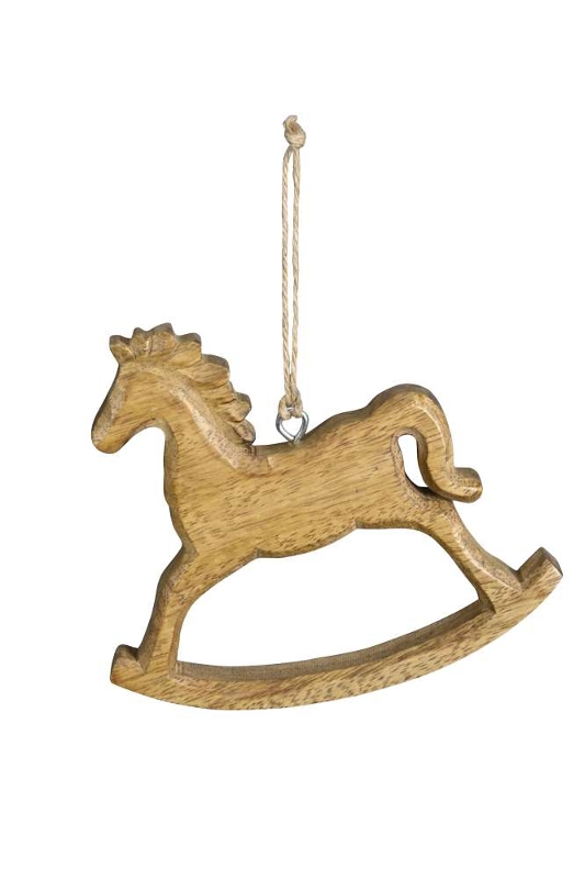 Декор подвесной "Лошадка - качалка" 14x2xH12,5см + 8,5см подвес