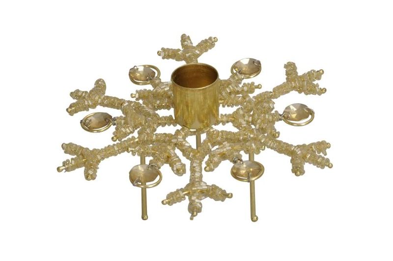 Подсвечник "Снежинка" 16х8см + 5см штекер