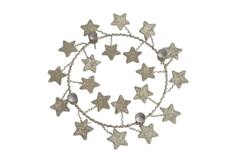 Подсвечник "Звезды" 37х9см +4,5см штекер