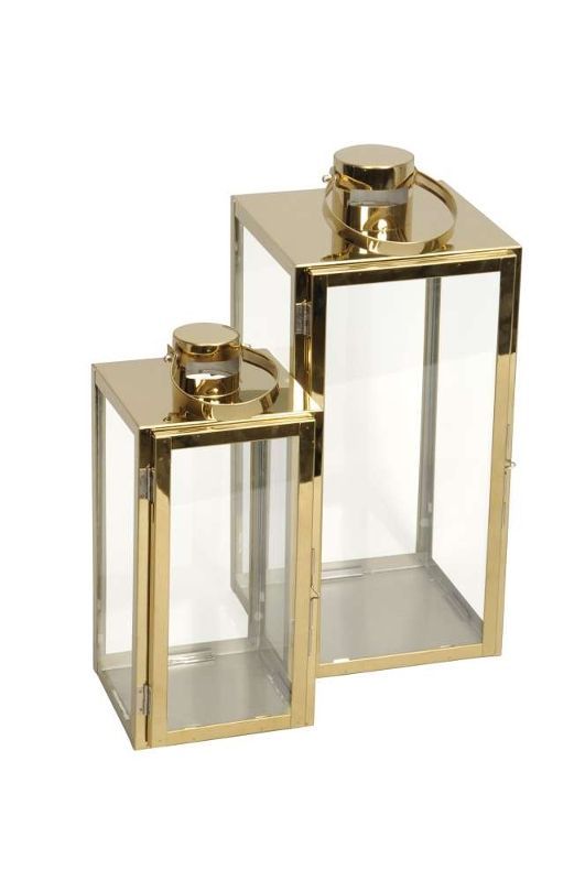 Набор из 2-х подсвечников "Тренди" 14x15x31см/18x19,5x41см + 6/8см ручки