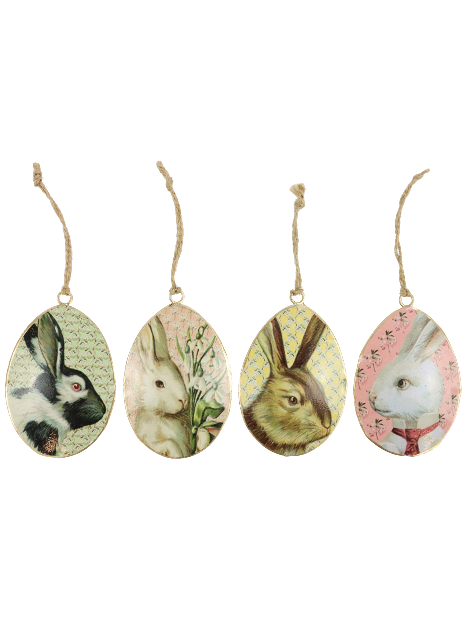 Декор подвесной "Кролик-ностальгия" в ассортименте 10x10x1,5см