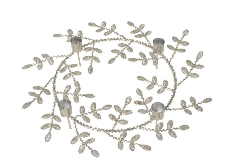 Подсвечник "Венок" 37х9см