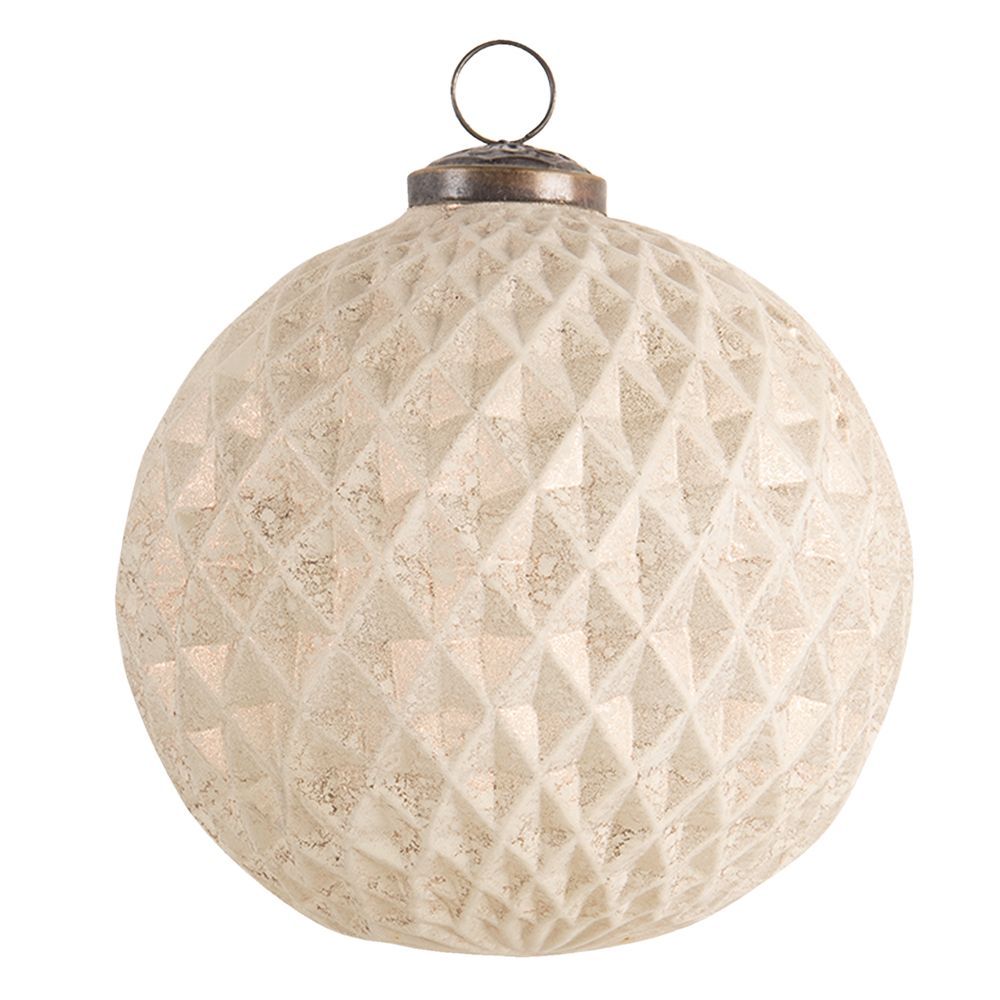 Елочный шар "Антик" большой 12x12см
