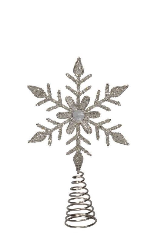 Верхушка на елку "Снежинка" 17х5,5х29,5см