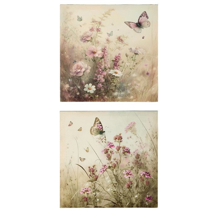 Панно "Бабочки" в ассортименте 30x30x2,5см