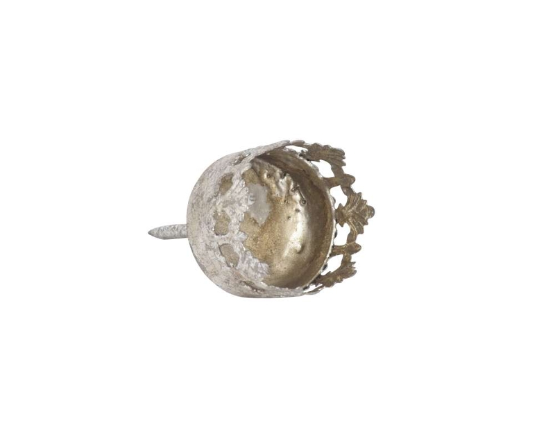 Подсвечник вставка "Серебряный антик" D4,5xH9см