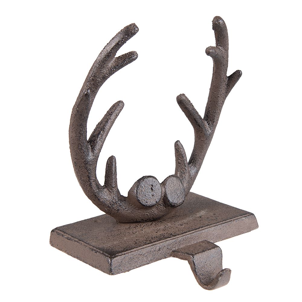 Вешалка для венка/новогоднего носка "Рога оленя" 13x12x18см