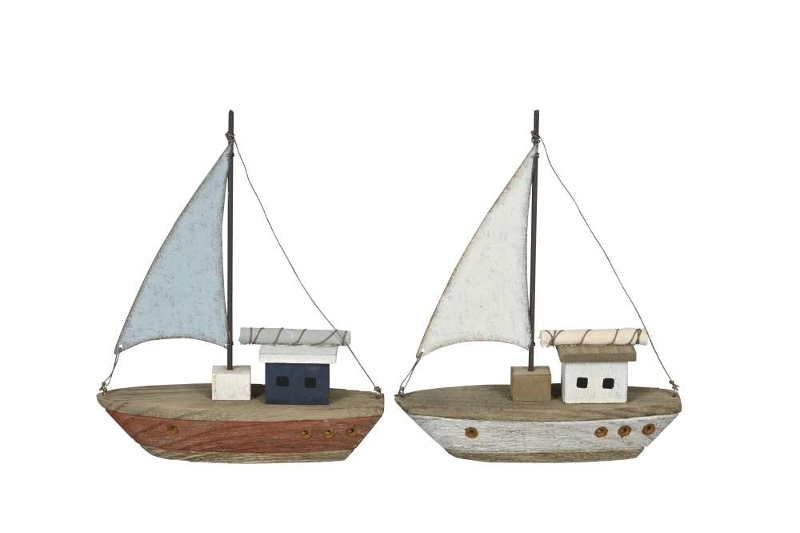 Декор  "Парусник" в ассортименте 16x4,5xH20см