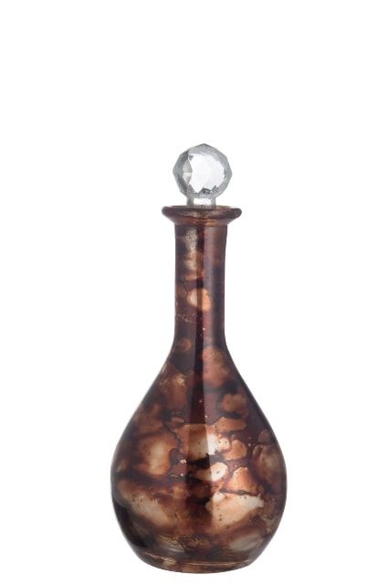 Сосуд декоративный "Браун" большой 10х10х22см