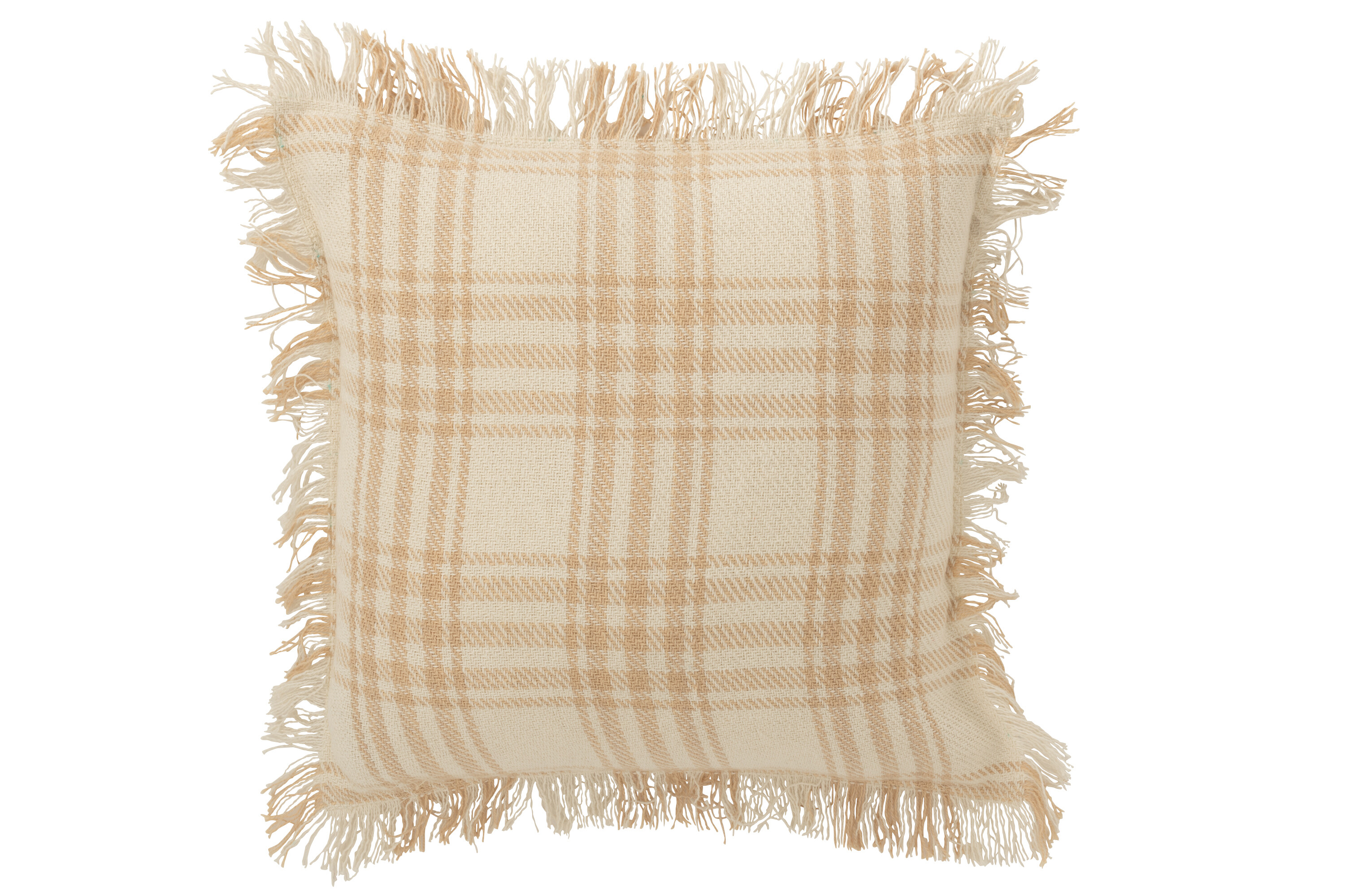 Подушка декоративная "Пастельная клетка" 45x45x15см