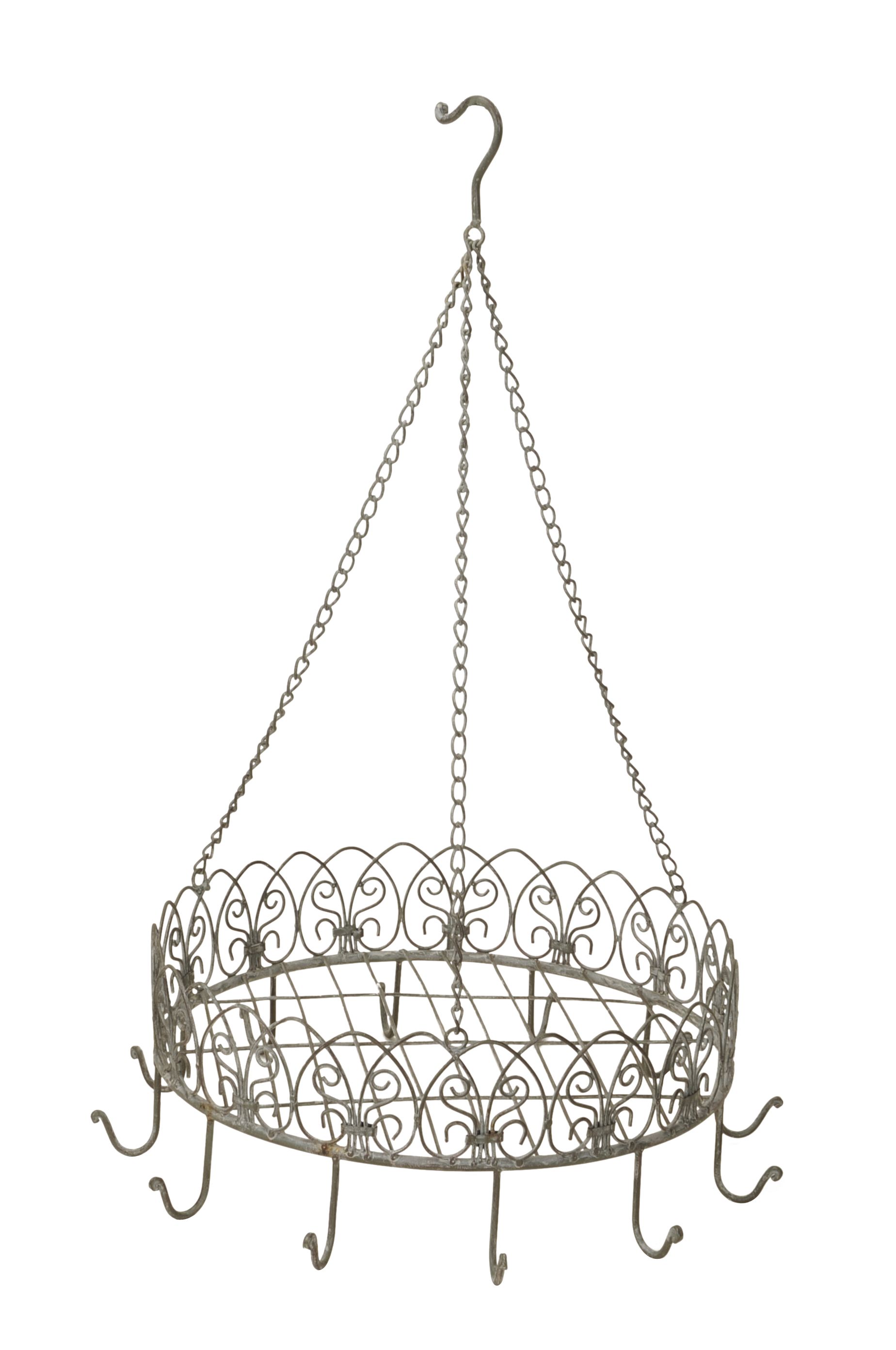 Полка подвесная "Бремен" серая 48x72см
