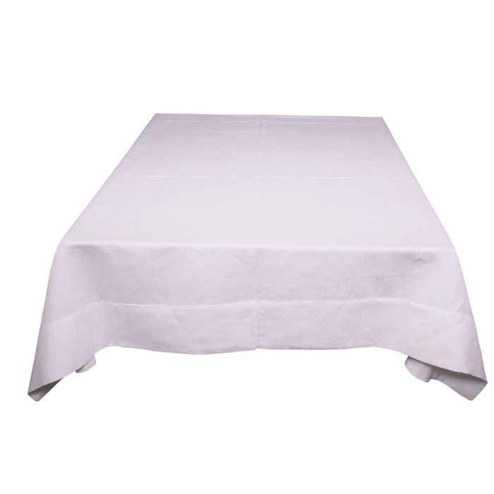 DU01701 Скатерть "Белый лён" 160x160см