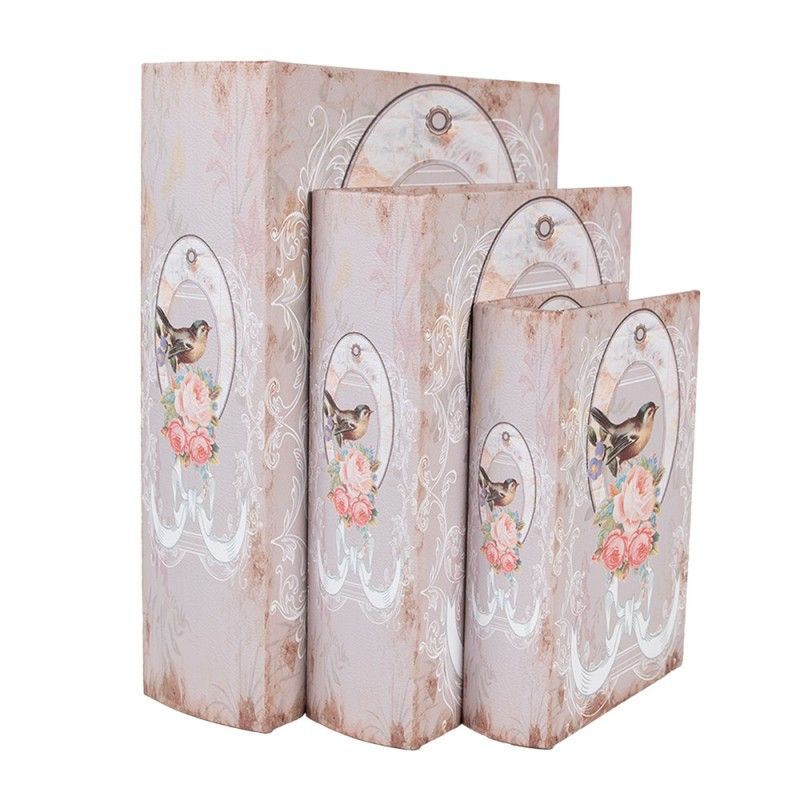 Набор из 3-х шкатулок "Птичка" 27x22x7 / 22x17x6 / 17x12x4см