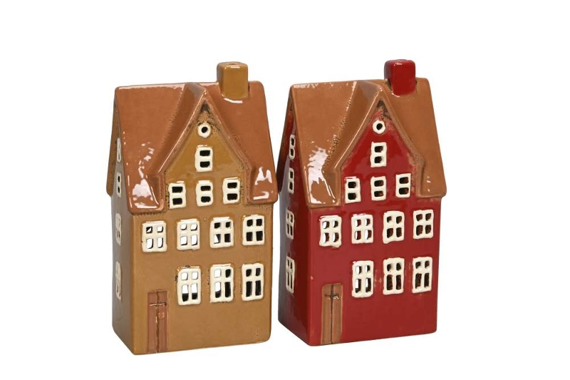 Подсвечник "Домик" в ассортименте 10,5x7,5xH20см