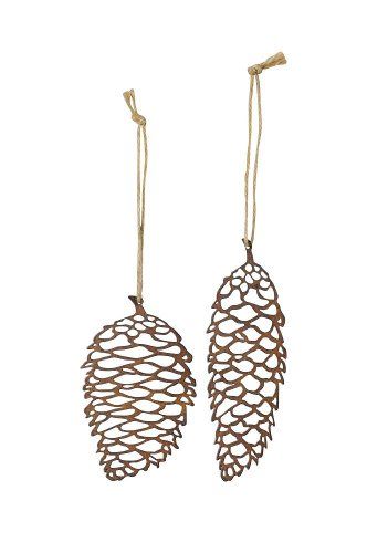 Декор подвесной "Шишка" в ассортименте 7х21см/10х16см+15см подвес